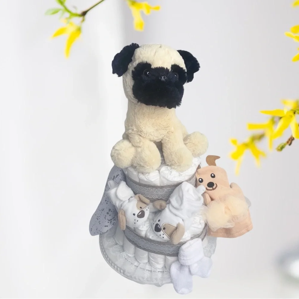 Puppy Diaper Cake